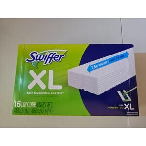 Swiffer Sweeper XL Dry Cloth White 16/Carton (33903)‎